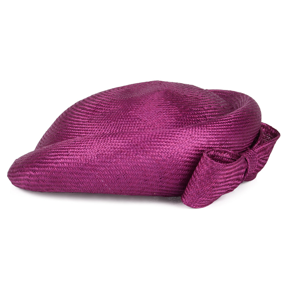 Chapeau Calot en Paille Alexia magenta WHITELEY