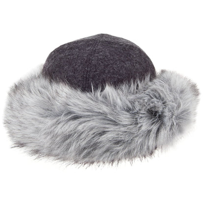 Chapeau Hiver en Fausse Fourrure Lara gris HELEN MOORE