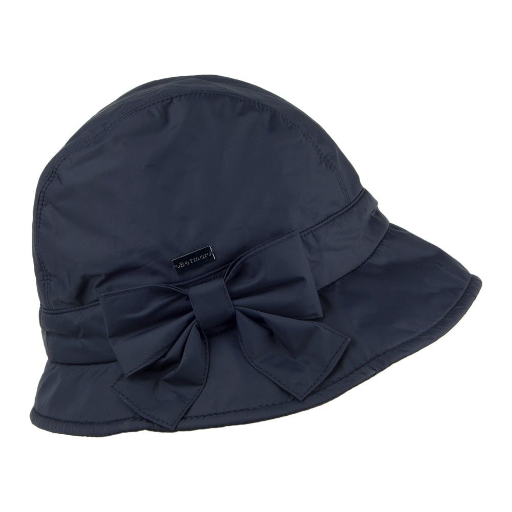 Chapeau Cloche Hydrofuge Pliable Maggie bleu marine BETMAR