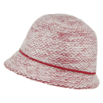 Chapeau Cloche Hiver Lauren mélange de bordeaux DORFMAN PACIFIC