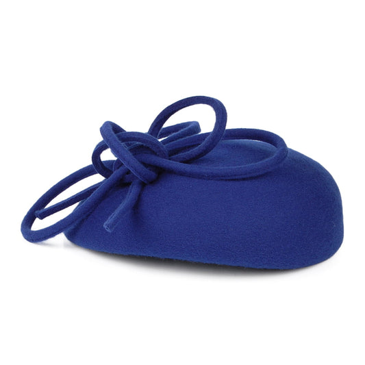 Chapeau Calot en Laine avec Boucles Rosey bleu roi WHITELEY