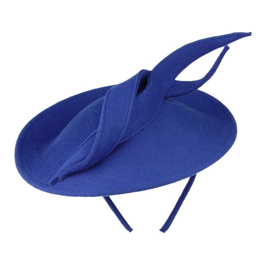 Chapeau Bibi Disque avec Boucles Luna bleu roi WHITELEY