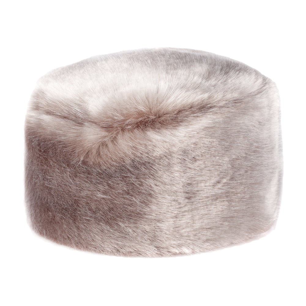Chapeau Calot Femme Hiver en Fausse Fourrure perle HELEN MOORE
