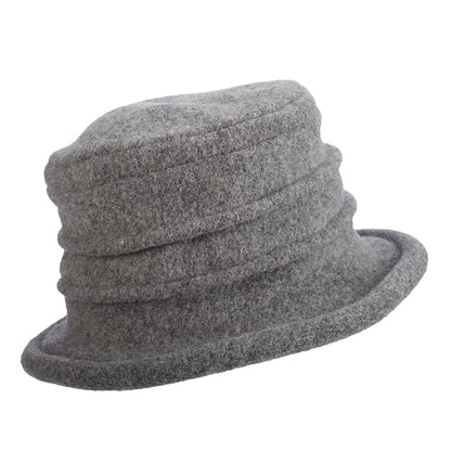 Chapeau Cloche en Laine Tula gris SCALA