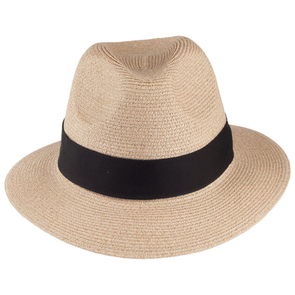 Chapeau Fedora en Paille Toyo Mullan sable BAILEY
