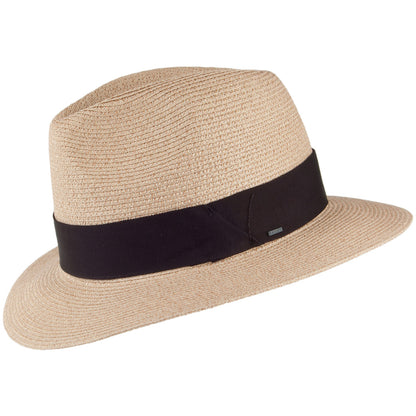 Chapeau Fedora en Paille Toyo Mullan sable BAILEY