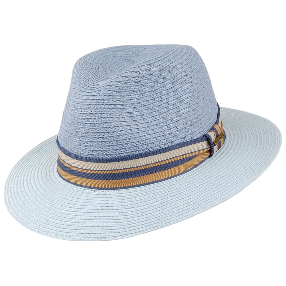 Chapeau Fedora Safari Traveller bleu clair STETSON
