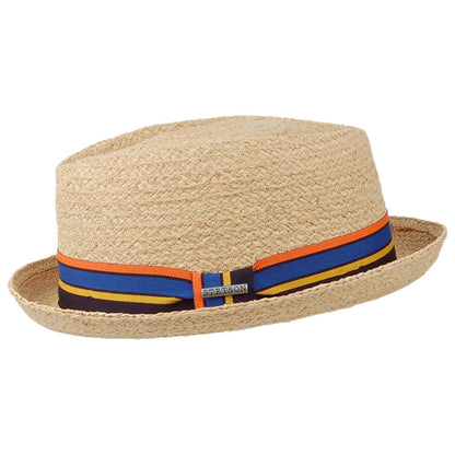 Chapeau Pork Pie Diamond Crown II en Raphia naturel STETSON