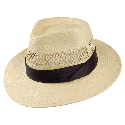 Chapeau Fedora en Paille Goodman naturel BRIXTON