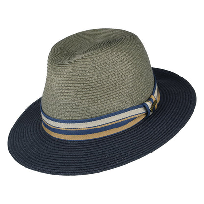 Chapeau Fedora Safari Traveller gris-bleu STETSON