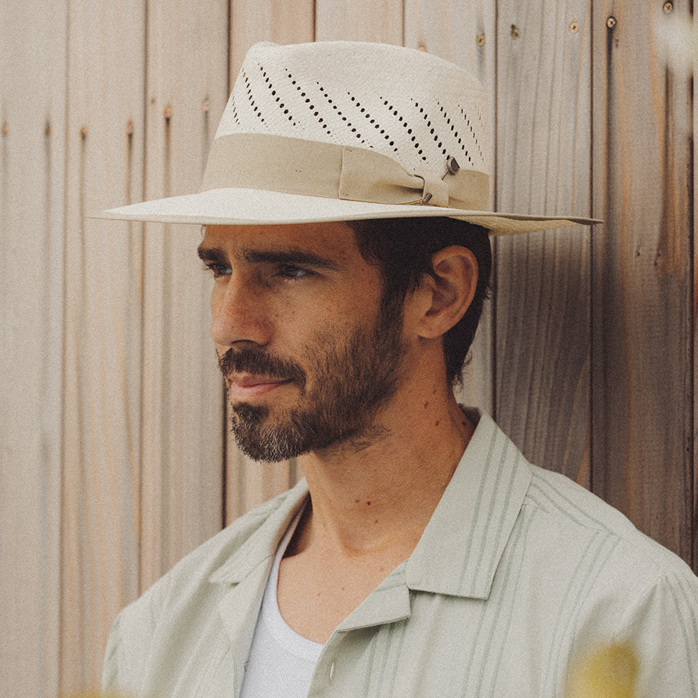 Chapeau Fedora en Paille Bandera Reserve naturel BRIXTON