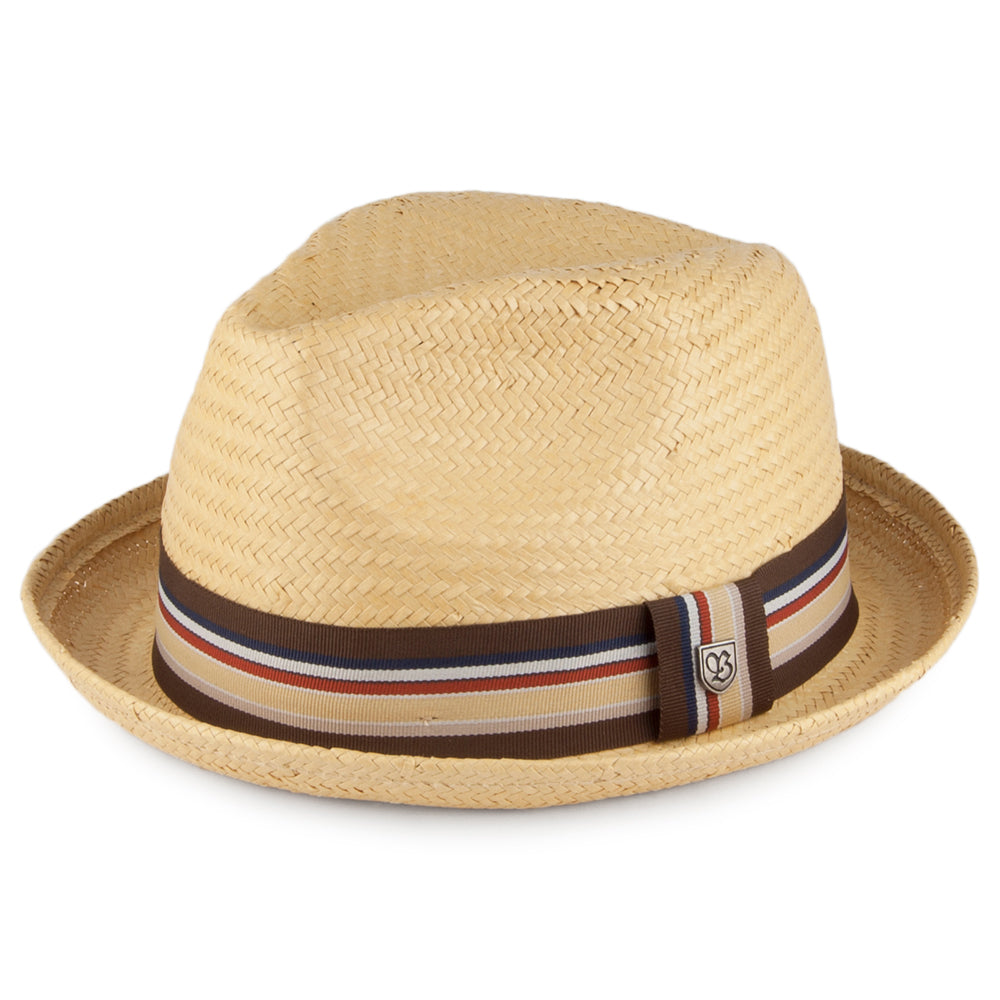Chapeau Trilby en Paille Castor naturel BRIXTON