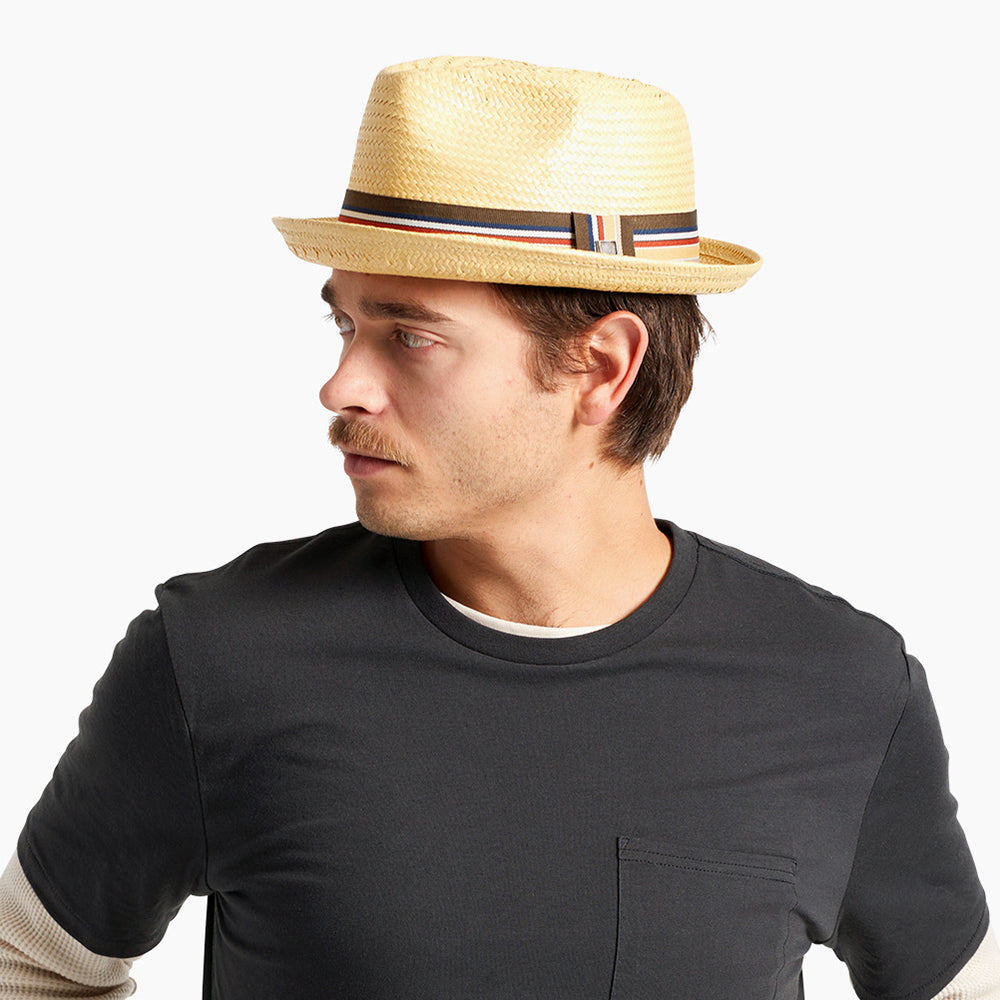 Chapeau Trilby en Paille Castor naturel BRIXTON