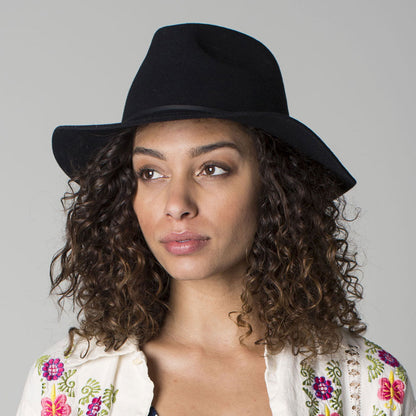 Chapeau Fedora Wesley noir BRIXTON