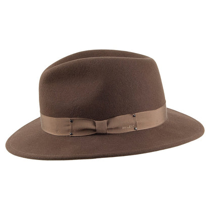 Chapeau Fedora en Laine Feutrée Déformable Hydrofuge Curtis serpent BAILEY
