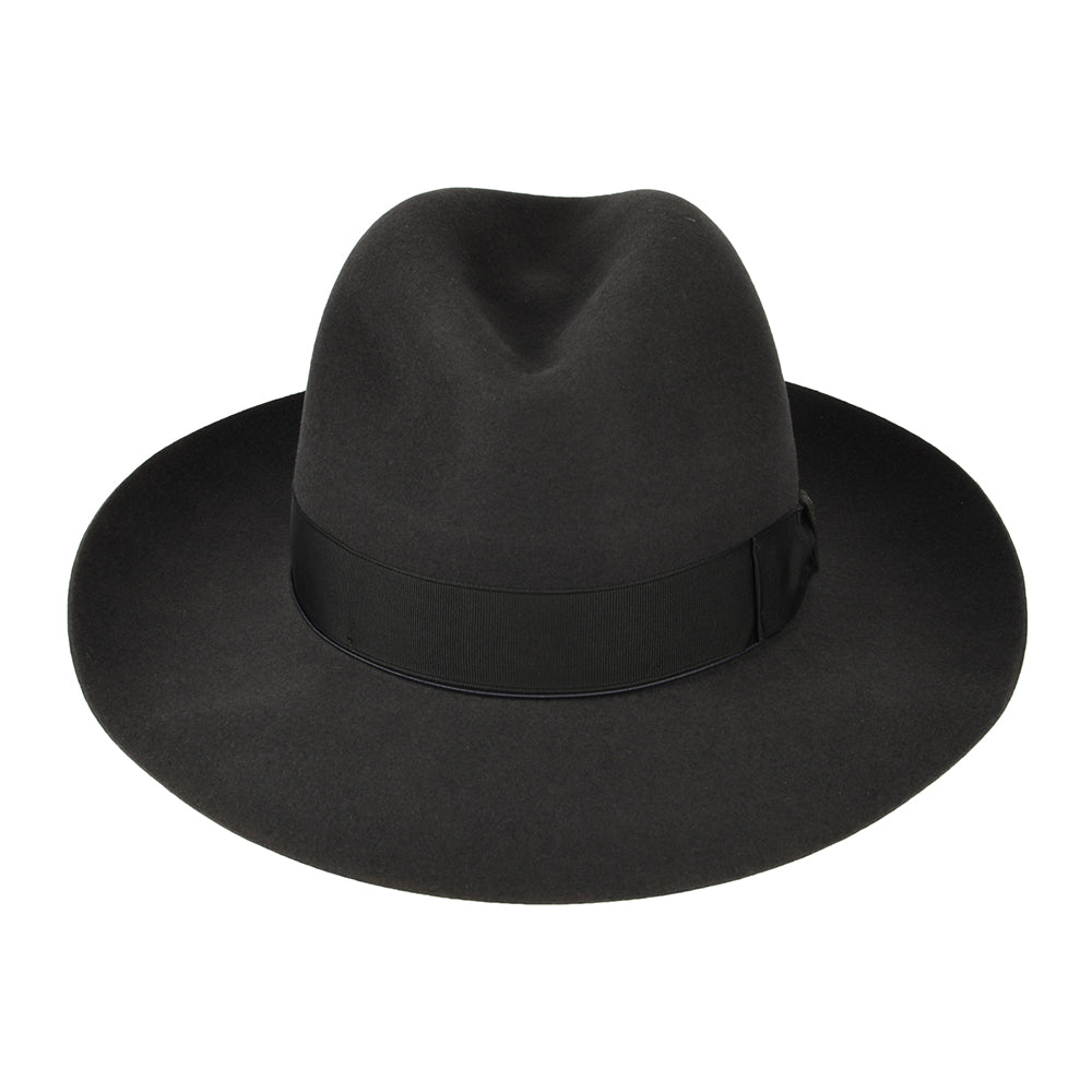 Chapeau Fedora en Fourrure Feutrée Avalon gris BORSALINO