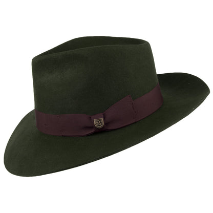 Chapeau Fedora Lopez olive foncé BRIXTON