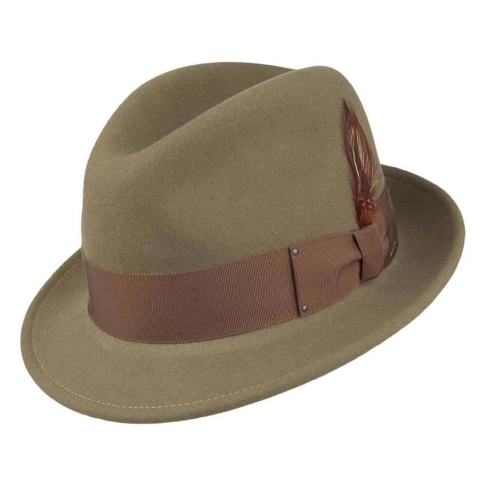 Chapeau Trilby Déformable Tino olive clair BAILEY