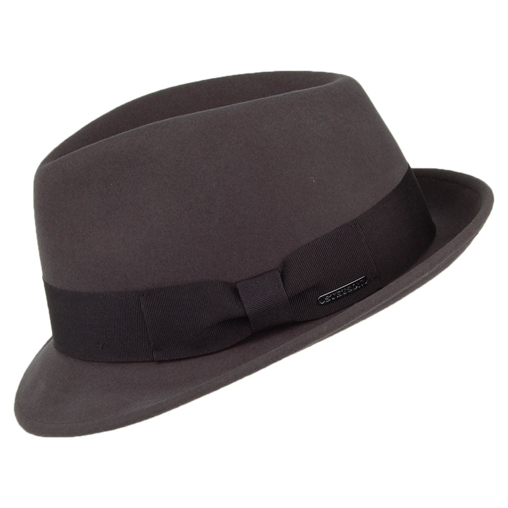 Chapeau Trilby en Laine et Cachemire Player anthracite STETSON