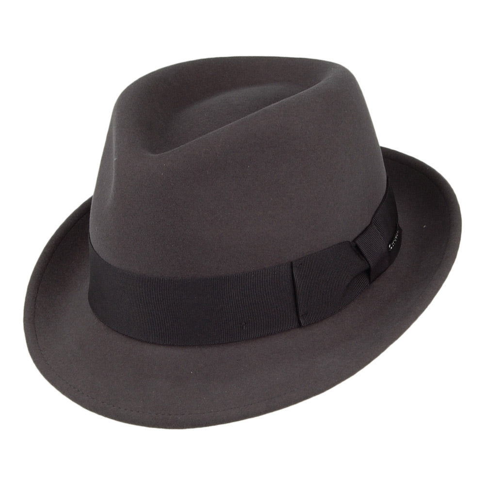 Chapeau Trilby en Laine et Cachemire Player anthracite STETSON
