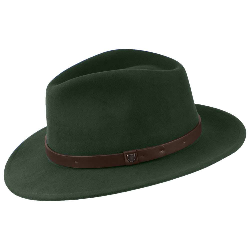Chapeau Fedora en Laine Feutrée Messer mousse BRIXTON