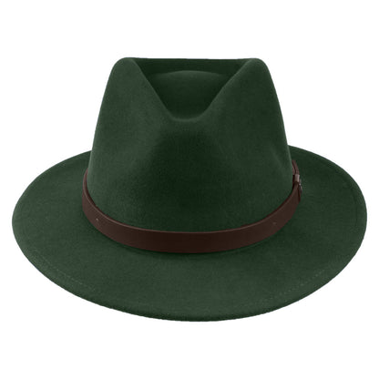 Chapeau Fedora en Laine Feutrée Messer mousse BRIXTON