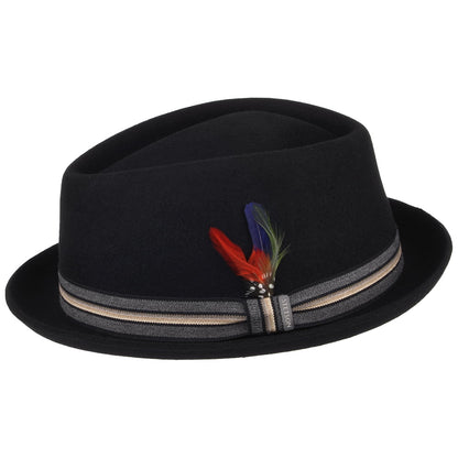 Chapeau Trilby en Laine Feutrée Diamond noir STETSON