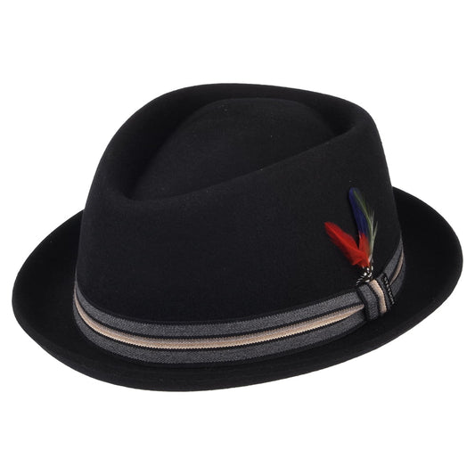 Chapeau Trilby en Laine Feutrée Diamond noir STETSON