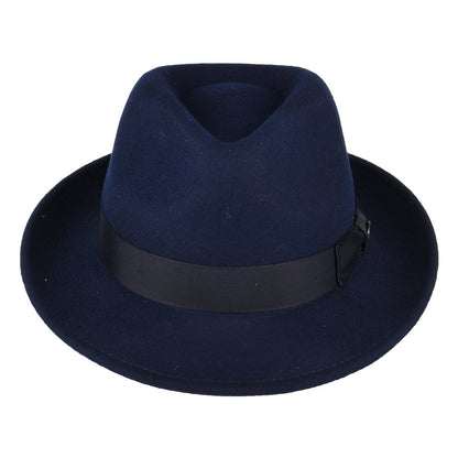 Chapeau Trilby en Laine Feutrée Maglor bleu marine BAILEY