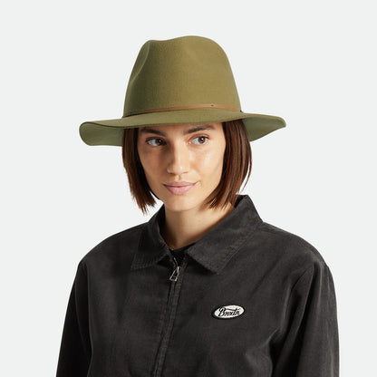 Chapeau Fedora en Laine Feutrée Wesley bronze BRIXTON