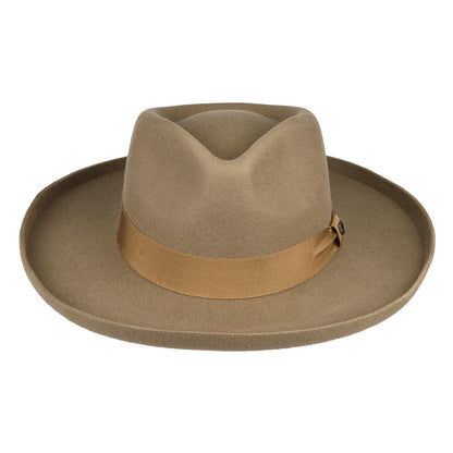 Chapeau Fedora en Laine Feutrée Capsule sable BRIXTON