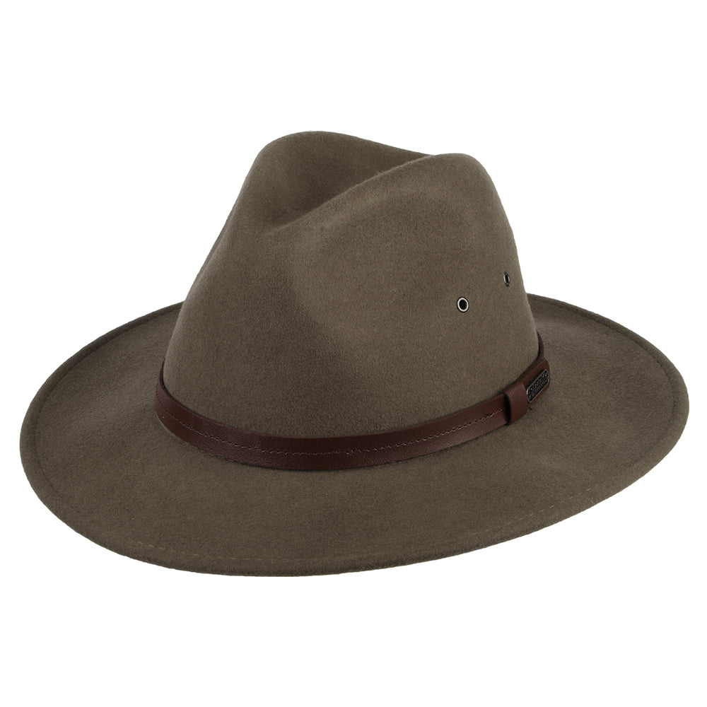 Chapeau Australien en Laine Feutrée Hydrofuge Winston marron SUNDAY AFTERNOONS