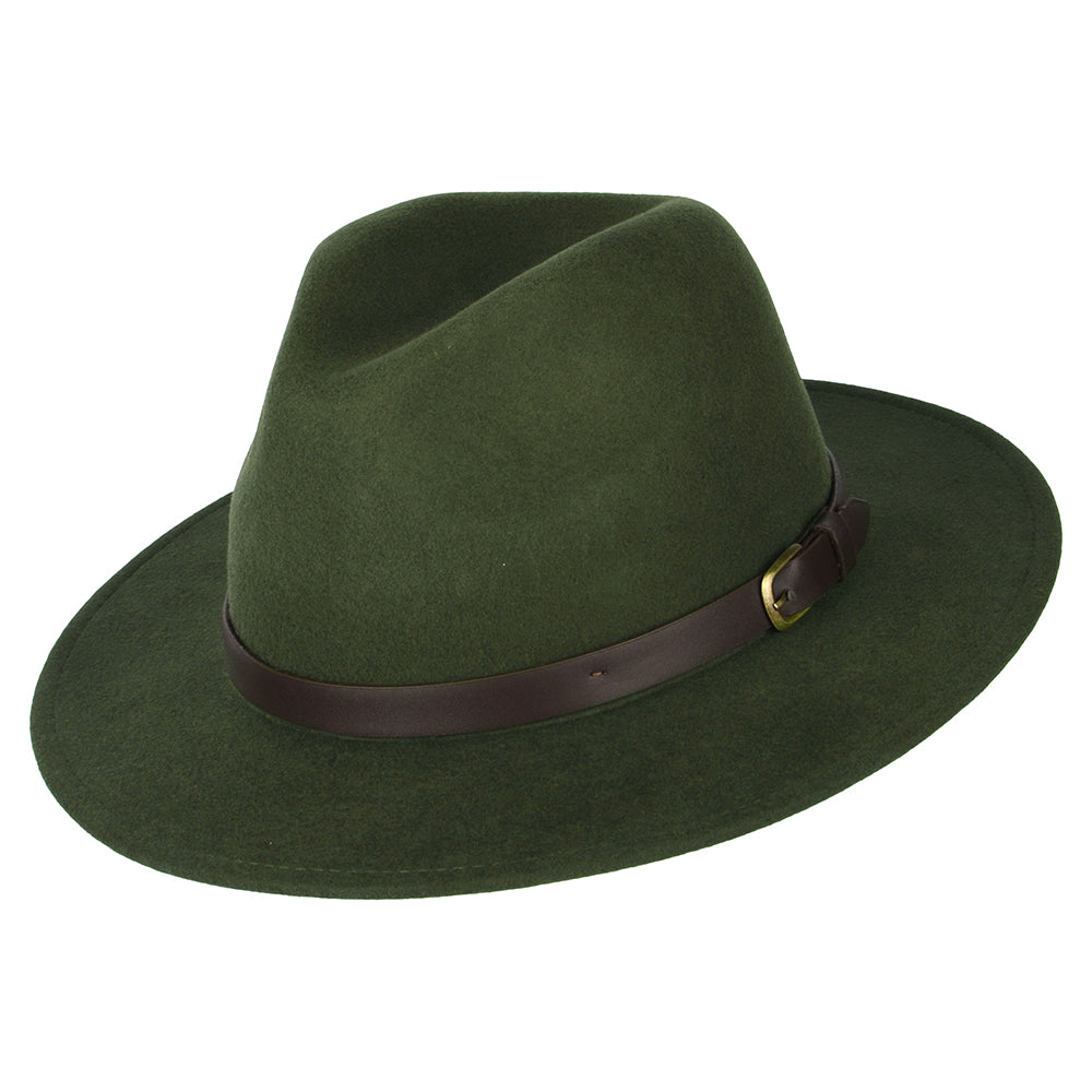 Chapeau Fedora Hydrofuge Adventurer vert herbe FAILSWORTH