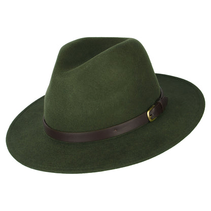 Chapeau Fedora Hydrofuge Adventurer vert herbe FAILSWORTH