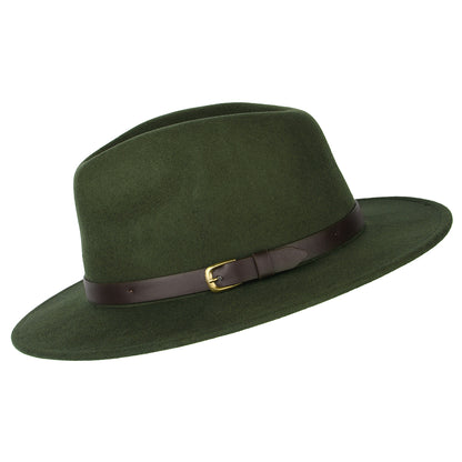 Chapeau Fedora Hydrofuge Adventurer vert herbe FAILSWORTH