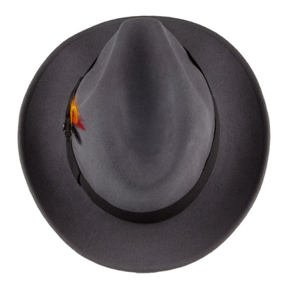 Chapeau Fedora Déformable Pinch Crown gris JAXON & JAMES