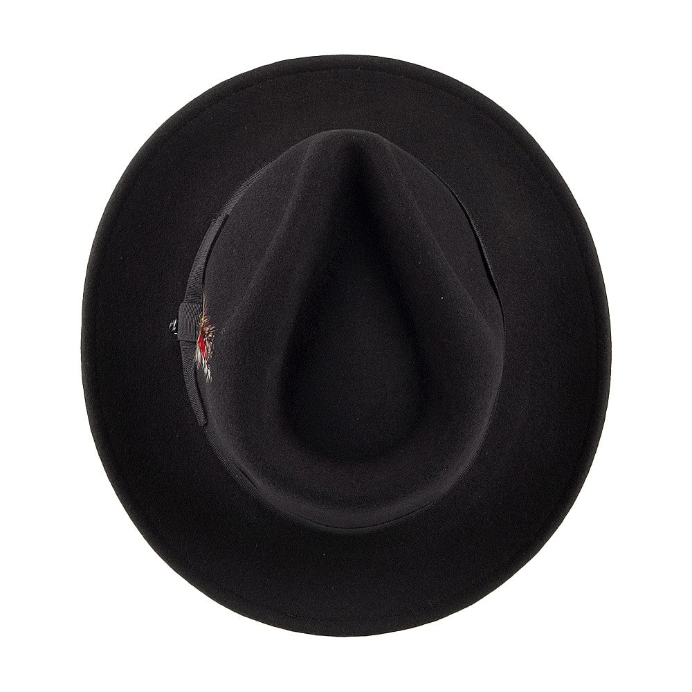 Chapeau Fedora en Laine Feutrée Déformable C-Crown noir JAXON & JAMES