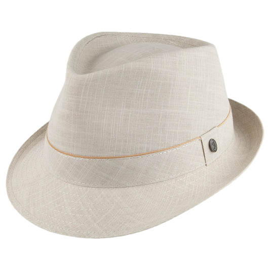 Chapeau Trilby en Coton avoine JAXON & JAMES