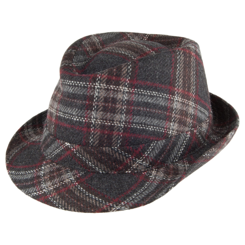 Chapeau Trilby Windowpane anthracite CRAMBES