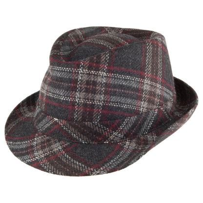 Chapeau Trilby Windowpane anthracite CRAMBES