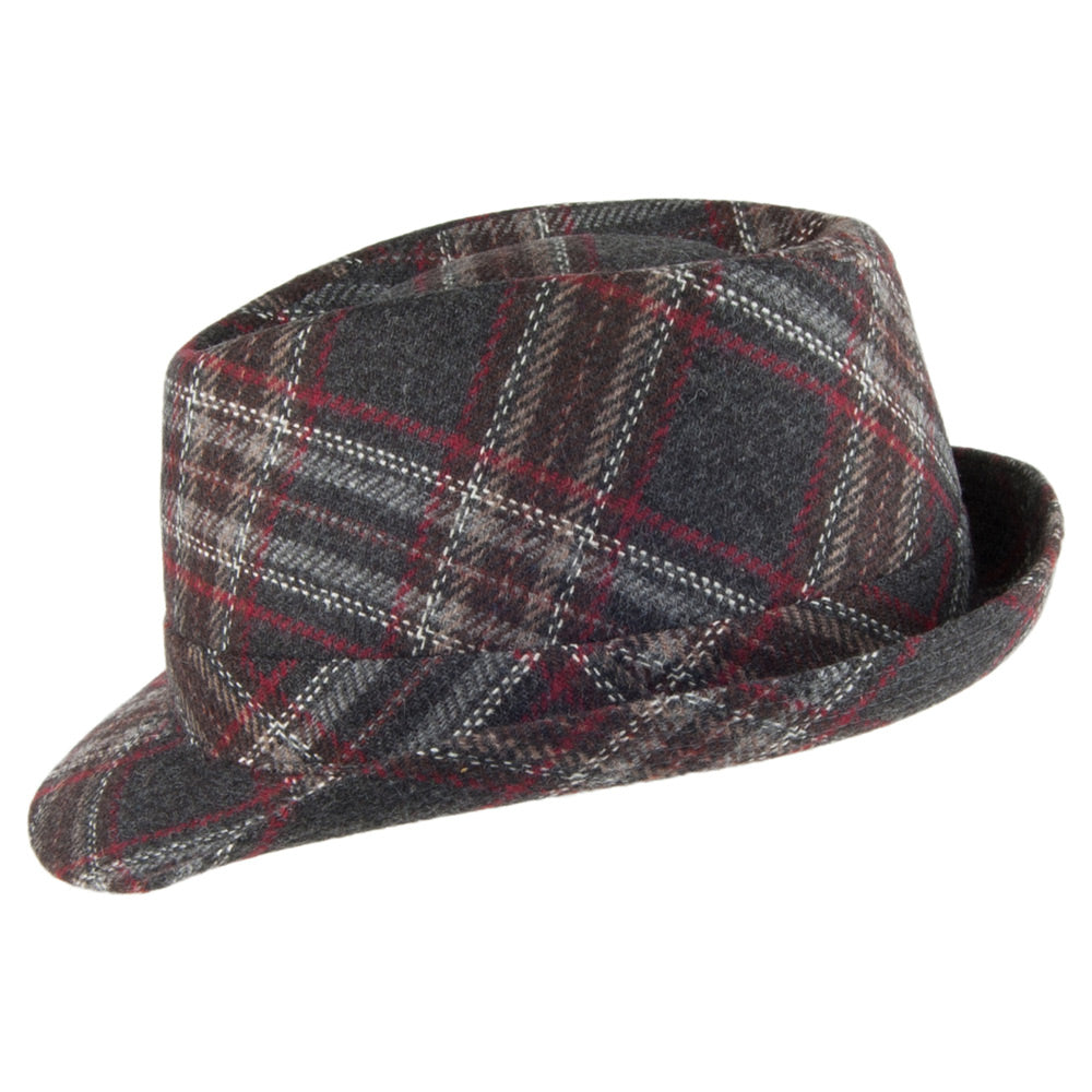 Chapeau Trilby Windowpane anthracite CRAMBES
