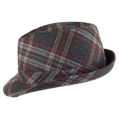 Chapeau Trilby Windowpane anthracite CRAMBES