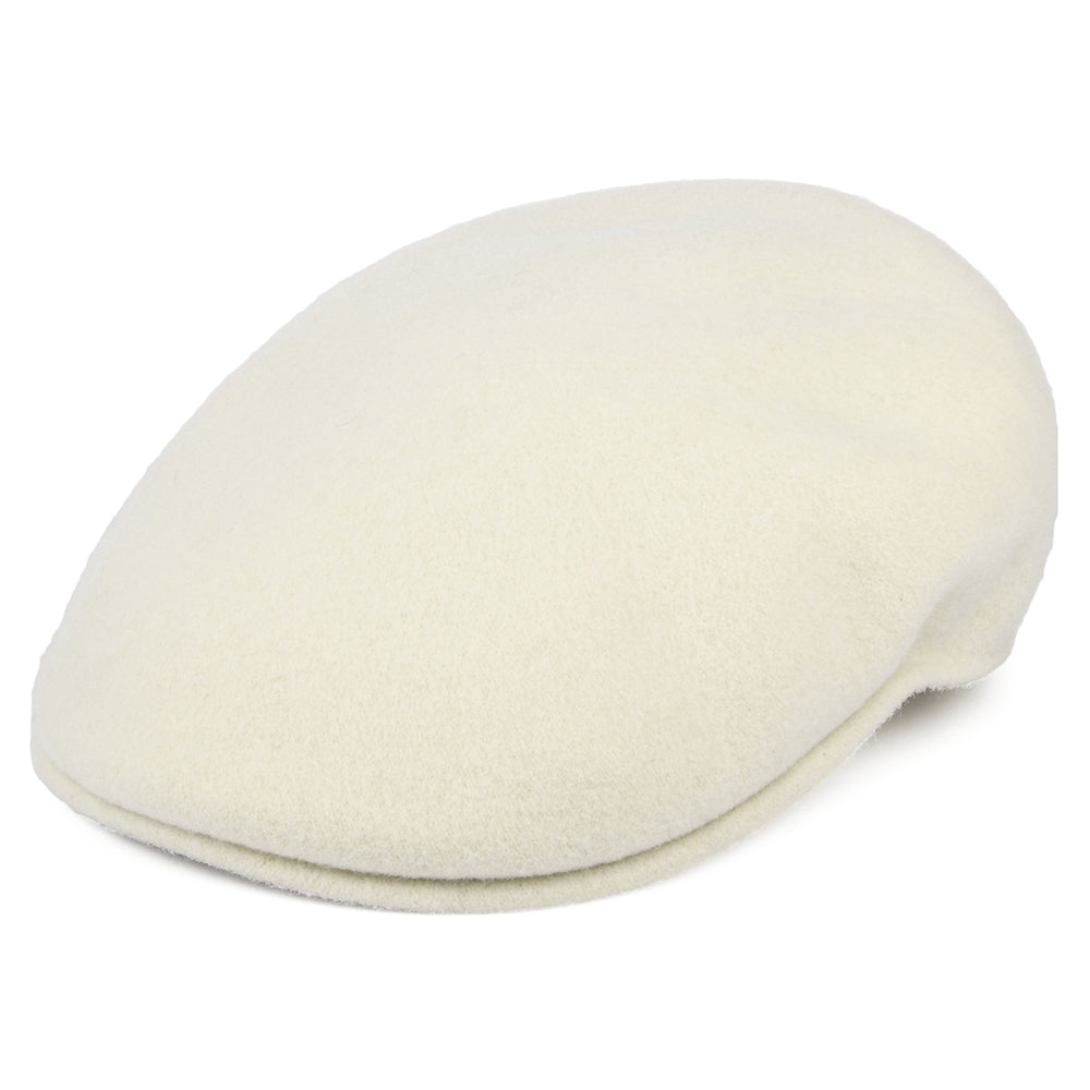 Casquette Plate en Laine 504 blanc hiver KANGOL