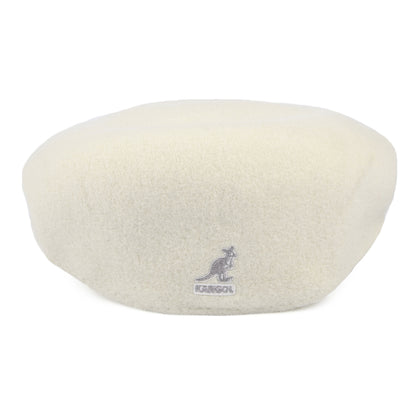 Casquette Plate en Laine 504 blanc hiver KANGOL