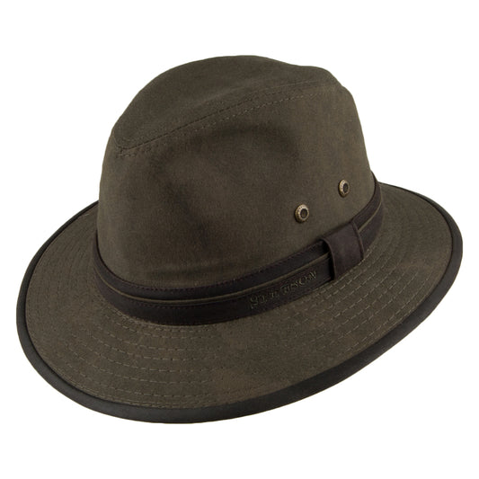Chapeau Fedora Safari en Coton forêt STETSON