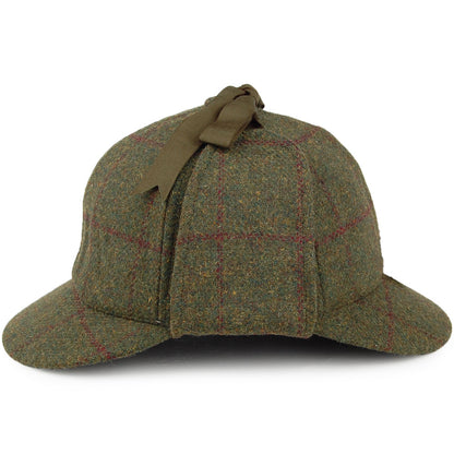 Chapeau Sherlock Holmes en Laine olive et mix de couleurs DENTON