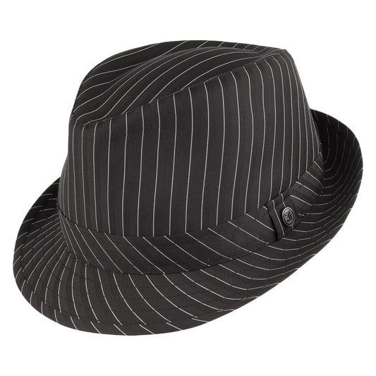 Chapeau Trilby à Fines Rayures noir JAXON & JAMES