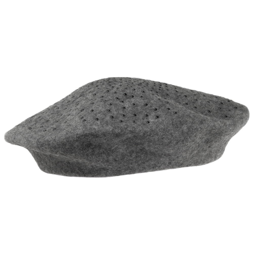 Béret en Laine avec Strass gris foncé WHITELEY