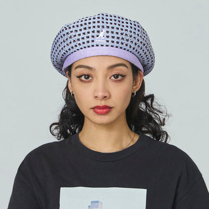 Béret en Tropic Geo Board lavande KANGOL