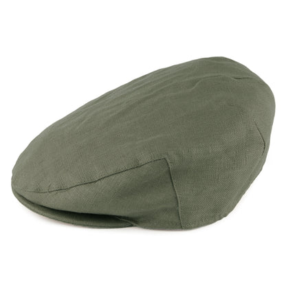 Casquette Plate en Lin Irlandais khaki FAILSWORTH